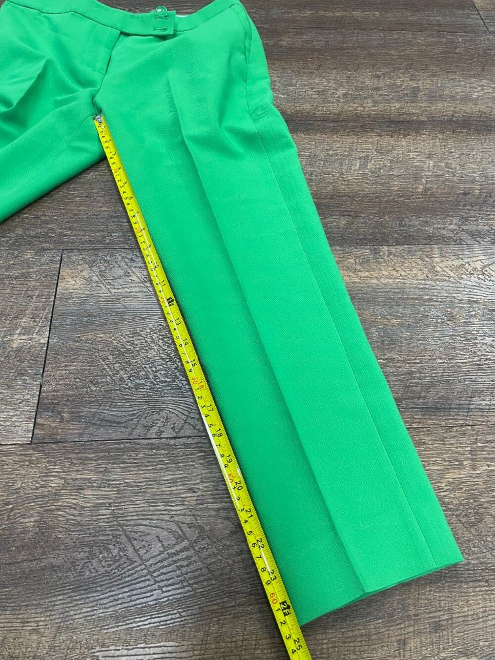 Karl Lagerfeld Paris Green Tailored Ankle Pants Size 2 - Picture 3 of 10